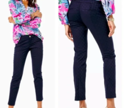Lilly Pulitzer  Kelly Textured Ankle Length Skinny Pant-Size 0 - £74.56 GBP