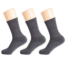 AWS/American Made 3 Pairs Athletic Cushioned Crew Sport Socks for Women Shoe Siz - £7.74 GBP+