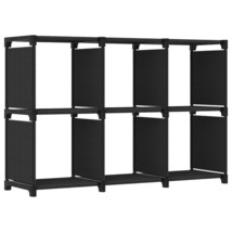 6-Cube Display Shelf Black 103x30x72.5 cm Fabric - £18.24 GBP