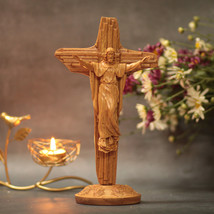 Resurrection of Jesus Christ Wooden Religious Crucifix Prayer Altar Catholic - £79.85 GBP
