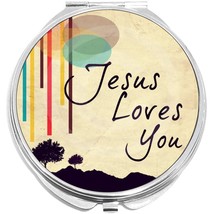 Jesus Loves You Compact with Mirrors - Perfect for your Pocket or Purse - £9.39 GBP