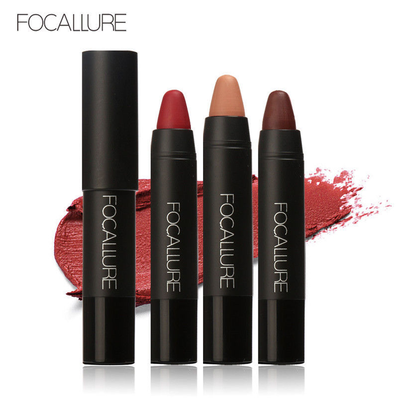 12 Colors FOCALLURE LipStick Moisturizer Lipsticks Waterproof Long-lasting - $7.00
