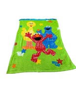 Sesame Street 50” X 38” Toddler/Kids Plush Throw Blanket Elmo Bird Cookie - £18.81 GBP