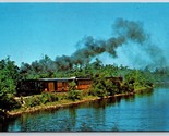 Edaville Railroad Engine No 3 South Carver MA UNP Chrome Postcard G15 - $3.91