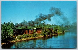 Edaville Railroad Engine No 3 South Carver MA UNP Chrome Postcard G15 - $4.05