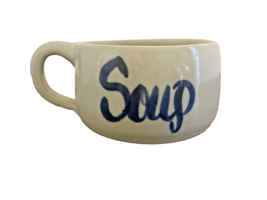 Bowl Soup Mug Pottery Paul Storie 1970&#39;s 2.5 In Tall 4 In Dia Marshall TX Vtg - £9.49 GBP