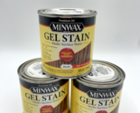 3 Minwax Gel Stain for Wood Walnut 8 Oz 1/2 Pint Discontinued Bs235 - £50.80 GBP