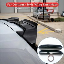 2pcs For Oettinger Roof Spoiler Extentions Flaps Rear Wing Fit Vw Golf 7... - £47.95 GBP