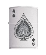 Zippo Lighter - Vintage Spade Brushed Chrome - ZCI003311 - $33.26 CAD