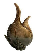 Nautical Elegance: Vintage Hull Pottery Ebb Tide Vase - Organic Seed Pod Design - £51.42 GBP