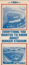 1984 La Dodgers Mlb Schedule Updates Brochure Baseball Mlb Dodgers Information - £2.36 GBP
