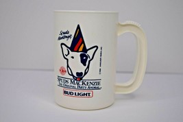1986 Bud Light Spuds MacKenzie Plastic 20oz Coffee Mug Cup  - $12.86