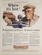 1925 Print Ad Sunoco Distilled Oil Large Cars Run Cooler Chat-R-Free Sun Oil - £16.53 GBP