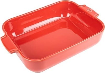 Peugeot Appolia Rectangular Oven Dish Ceramic Baker with Handles -Red, 1... - $35.34