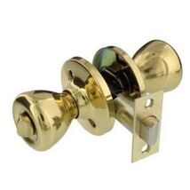 Guard Security 1990 Tubular Door Lock Entry Set with Keys, Polished Bras... - $14.84