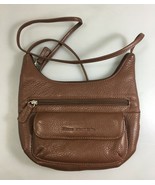 Stone Mountain Brown Pebbled Leather Small Crossbody Shoulder Bag - $31.85