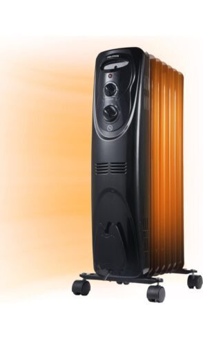 Pelonis 1500W Electric Oil Filled Radiator Space Heater Black PHO15A2AGB - $68.30