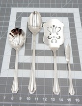 Reed &amp; Barton Copley 4 Serving Pieces Stainless Steel Spoon Spatula Dot Dash - £31.96 GBP