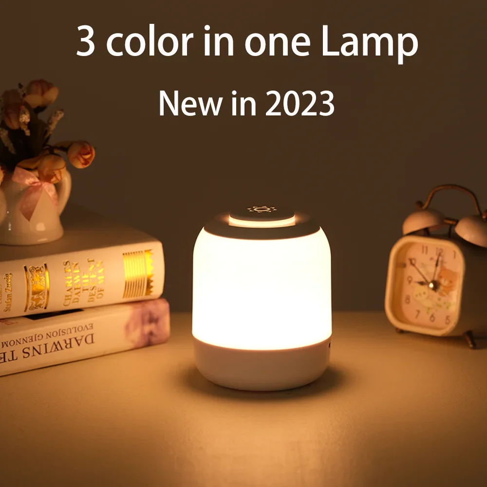 LED Night Light Touch Lamp Table Lamp Bedside Lamp Bedroom Lamp with Touch - $17.33+