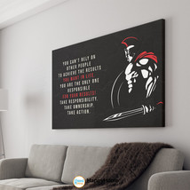 Attitude Spartan Poster Motivational Inspiration Quotes Wall Art Take Action - $23.92+