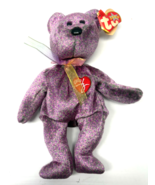 NEW TY BEANIE BABY 2000 Signature Bear Purple - $6.79 CAD