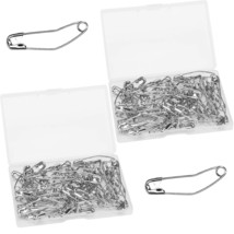 120 Pieces Curved Safety Pins Silver 38Mm Quilting Basting Pins With 2 P... - $20.15