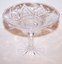 LOVELY VINTAGE WATERFORD CRYSTAL BEAUTIFULLY CUT PEDESTAL COMPOTE/CANDY ... - $47.91