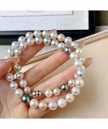 Beautiful Crazy Tahitian Cultured Pearls Necklace H20225692 - $900.00