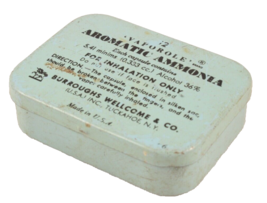Vintage Burroughs Wellcome &amp; Co Vaporole Aromatic Ammonia Advertising Ti... - $7.99