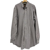TailorByrd shirt 3XLT big tall mens long sleeve button down top striped  - £25.10 GBP