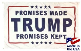 Promises Made Promises Kept Trump 2024 Flag 3x5 President Trump 2020 Banner - £12.57 GBP