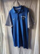Nike Dri-Fit Vikings Football  Embroidered Polo Shirt Blue Size XL - £13.40 GBP