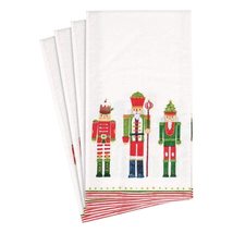 Caspari March of The Nutcrackers Paper Guest Towel Napkins - Four Packs ... - £14.52 GBP+