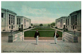 Harvard Medical School Courtyard from Admin Building Massachusetts Postcard - £11.63 GBP