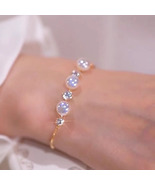 Women&#39;s Luxury Pearl Mermaid Ji Gold-Plated Bracelet - £16.47 GBP
