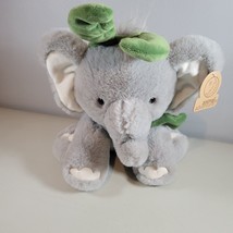 Elephant Stuffed Plush New with Tags Green Scarf Antlers Animal Adventur... - $14.69