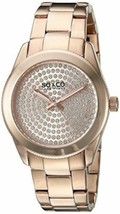 NEW SO &amp; CO New York 5067.3 Women&#39;s Madison Crystal Filled Dial Rose Gold Watch - £38.07 GBP