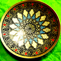 Decorative vintage metal trinket tray/dish - £20.57 GBP