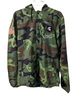 Nike ON FIELD Camo Michigan State Spartans Hoodie Full-Snap Jacket Mens ... - $79.20