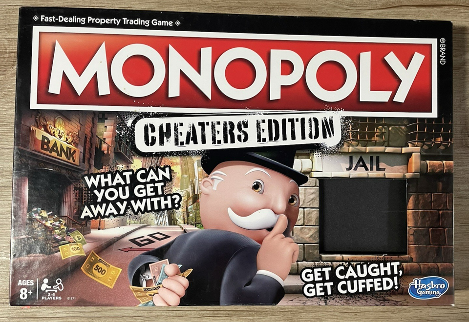 Hasbro Monopoly Game: Cheaters Edition Board Game (E1871) COMPLETE - $11.87