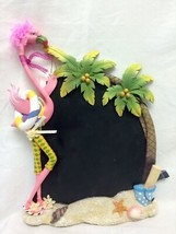 Character Collectibles Pink flamingo message board slate chalkboard 12” ... - $568.44 MXN