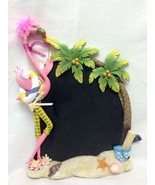 Character Collectibles Pink flamingo message board slate chalkboard 12” ... - $29.99