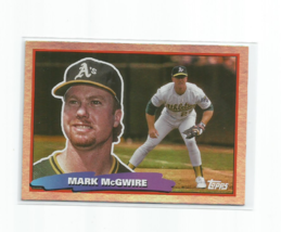Mark Mc Gwire (Oakland) 2022 Topps Archives 1988 Big Foil Insert Card #88BF-18 - £3.87 GBP