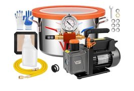 1.5 Gallon Vacuum Chamber with Pump, 304 Stainless Steel Degassing Chamb... - $99.00