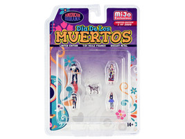 &quot;Dia de los Muertos&quot; 5 piece Diecast Set (2 Adults 2 Children 1 Dog Figures) Lim - £21.34 GBP