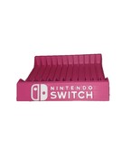 Magenta Nintendo Switch Video Game Case Stand Holder Fits 1 to 12 Games - $44.55