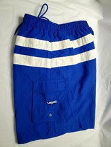 Laguna Men&#39;s Large Swim Shorts Blue White Stripes - £19.33 GBP