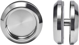 Bathroom Round Back-To-Back Handle Pull, Pack Of 2, Yes Time Stainless Steel - £32.74 GBP