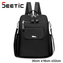 SEETIC Women Multifunction Backpack Waterproof Shoulder Bag Female Large Capacit - £34.61 GBP