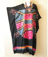 KD444 Turtle Hand Painted Batwing Plus Kaftan Dolman Women Abaya Dress U... - $29.90